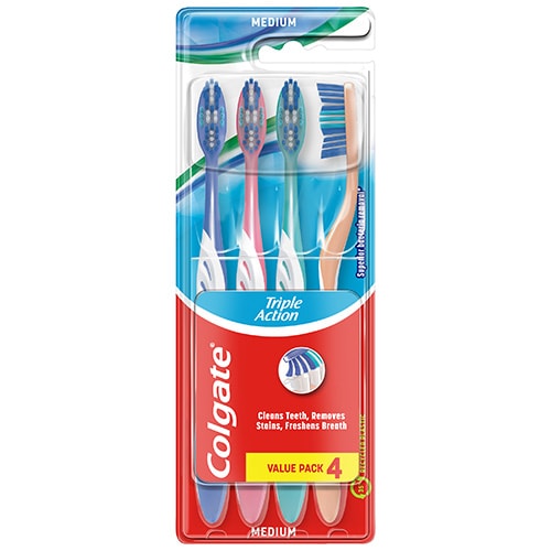 Colgate<sup>®</sup> Triple Action -hammasharja 4-pack