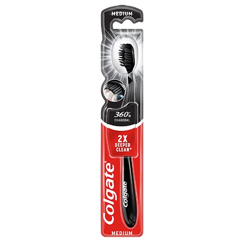 Colgate 360° Black Medium-hammasharja