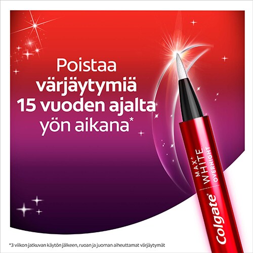 Colgate Whitening Pen poistaa värjäytymiä 15 vuoden ajalta Colgate Whitening Pen poistaa värjäytymiä 15 vuoden ajalta